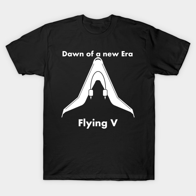 Flying V aircraft T-Shirt by juliascornershop